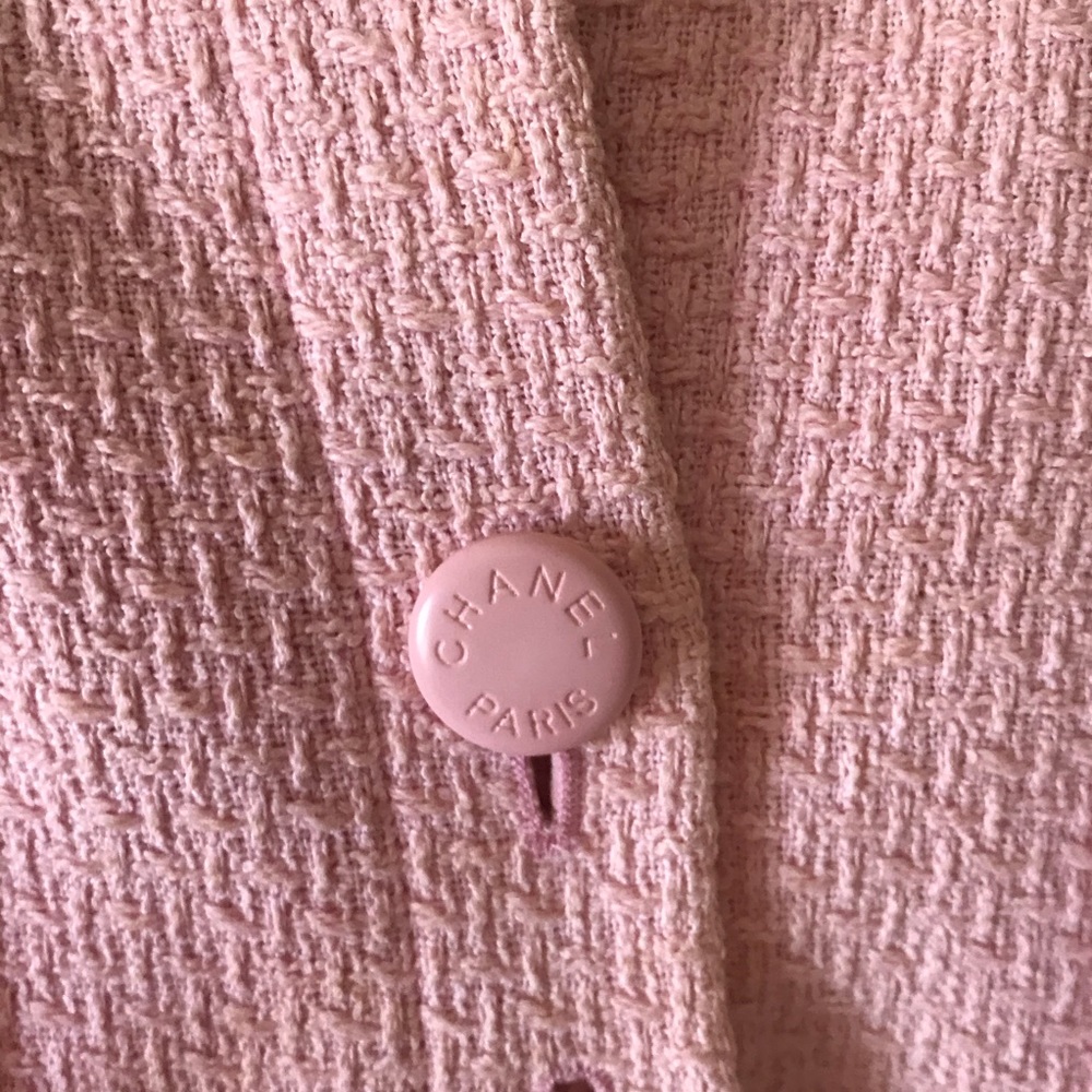 Authentic Chanel Boutique Silk Knit Jacket Blazer - Picture 2 of 4
